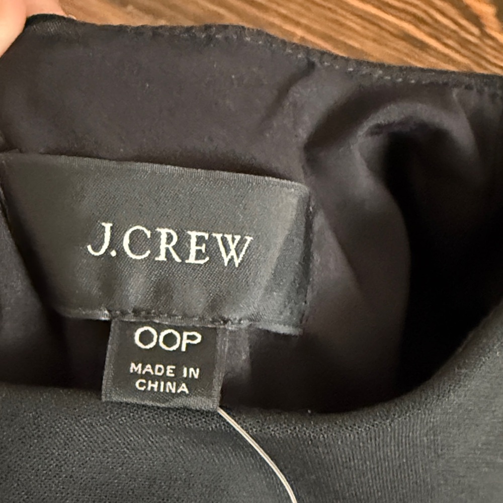 NWT J. Crew Black Midi Sheath Dress - Picture 3 of 4